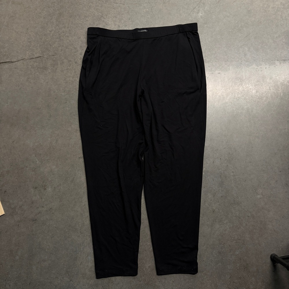 Eileen Fisher Black Slouchy Slim Ankle Pant XL SBVF-P1271M New With Tags